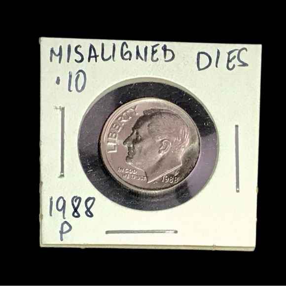 Error Coin “Misaligned Dies” Dime - Picture 1 of 4